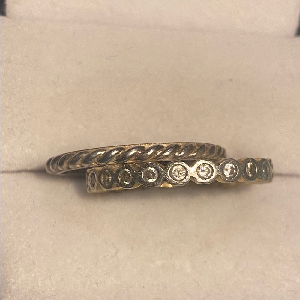 2 sterling rings